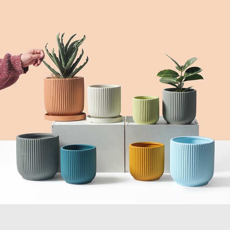 Ceramic Flower Pot Fashion Simple Literary Personality