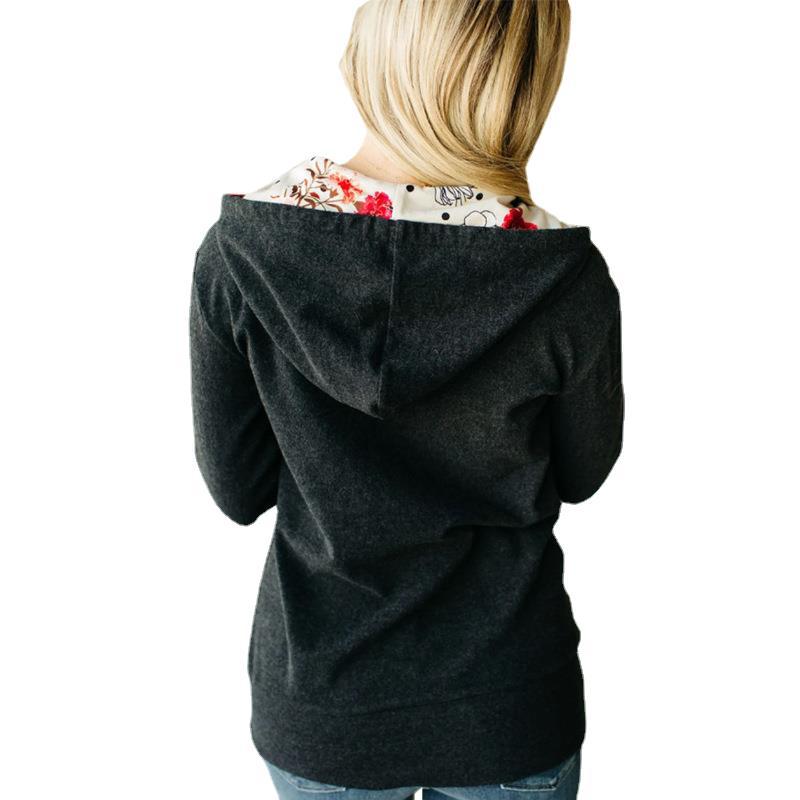 Solid Color Patchwork Bra Chain Casual Ladies Jacket