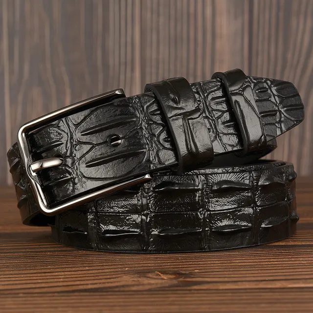 New Fashion Luxury Leather Design Male Dermis Belt