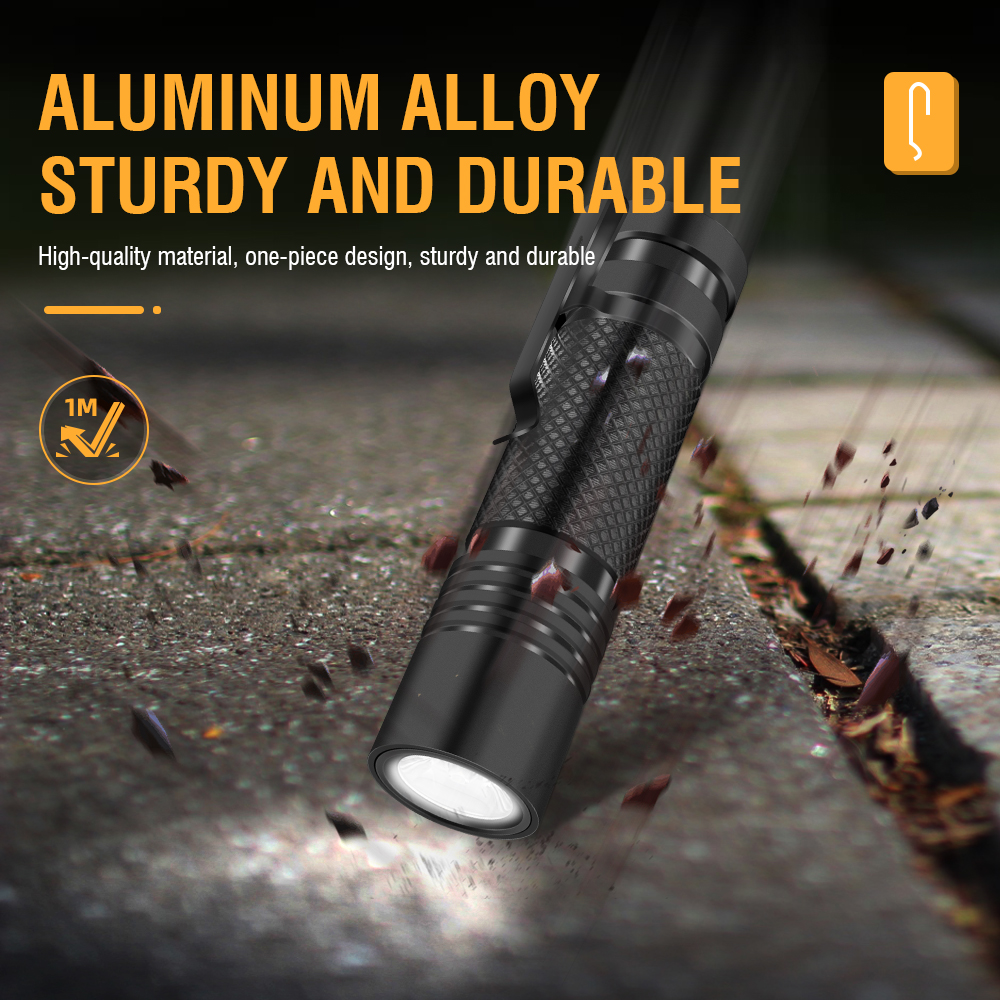 Camouflage Flashlight USB Rechargeable Aluminum Torch Lamp Portable Mini — image 6