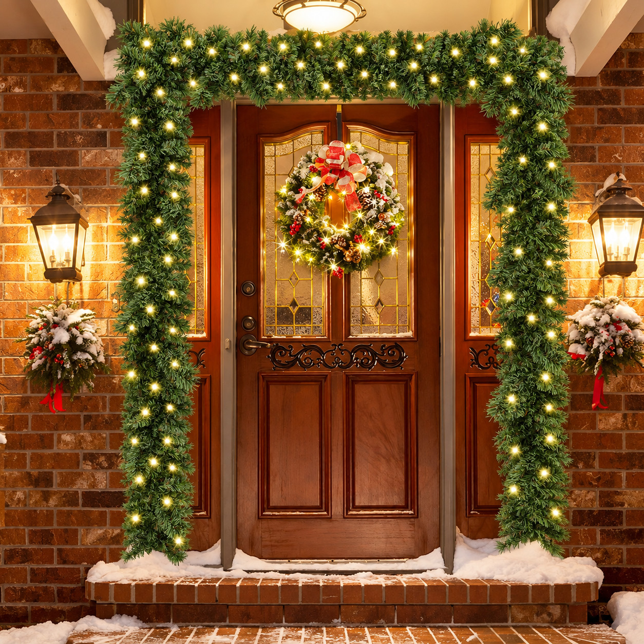 9ft12ft Christmas Garland Decoration Door Wreath Xmas