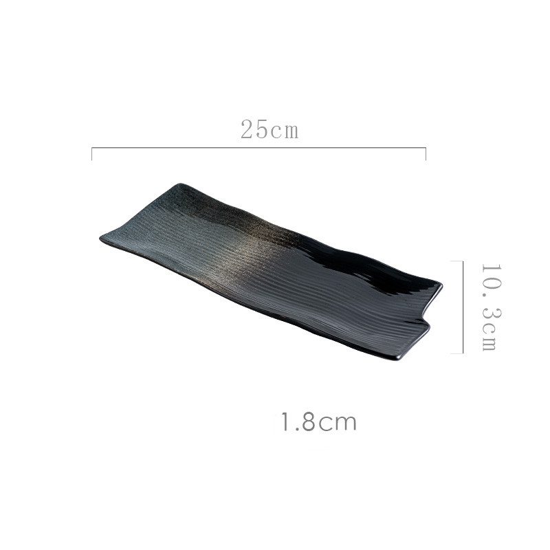 Title 10, Creative Ceramic Irregular Long Flat Plate