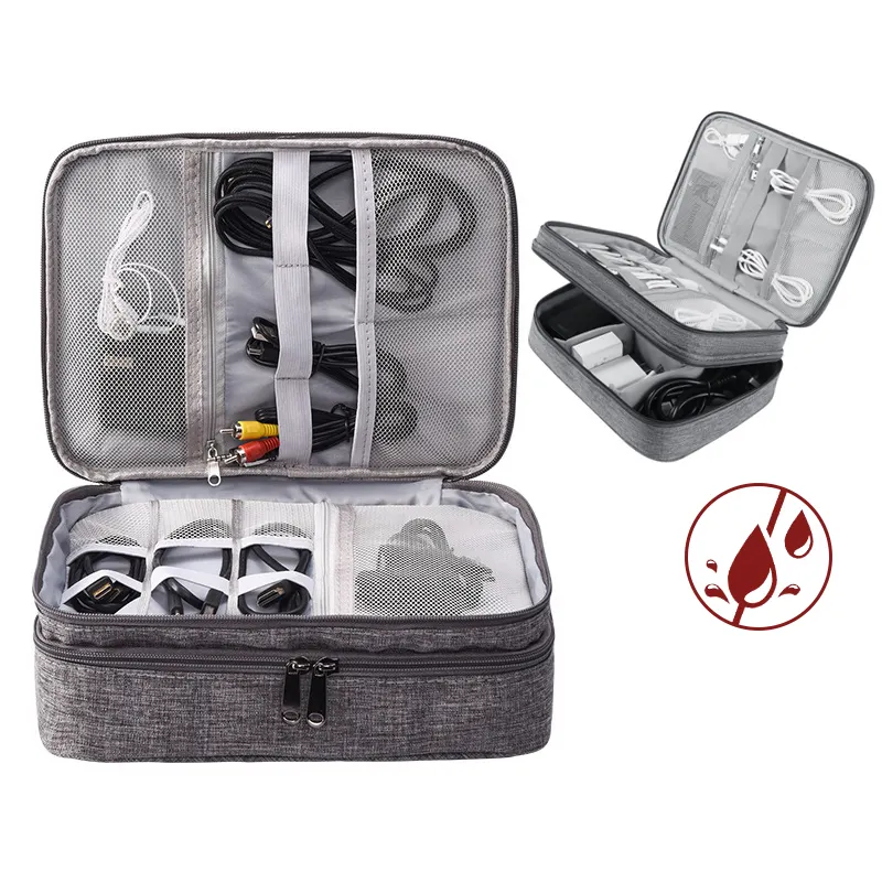 Electronics Organizer Travel Cable Bag Waterproof Portable