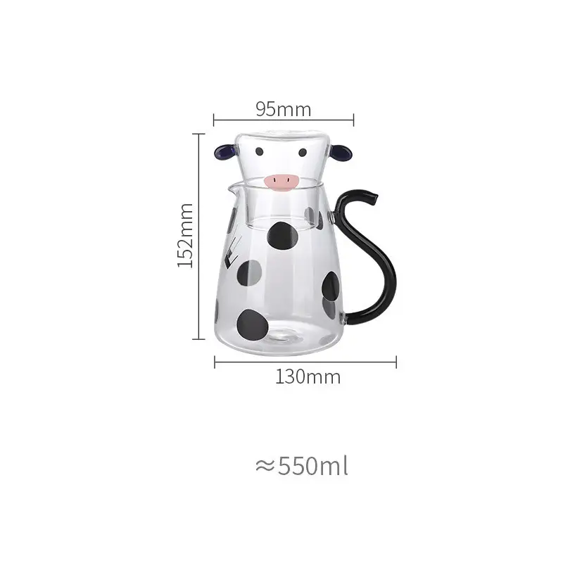 Creative Cold Water Jug Household Glass High Appearance And Lovely