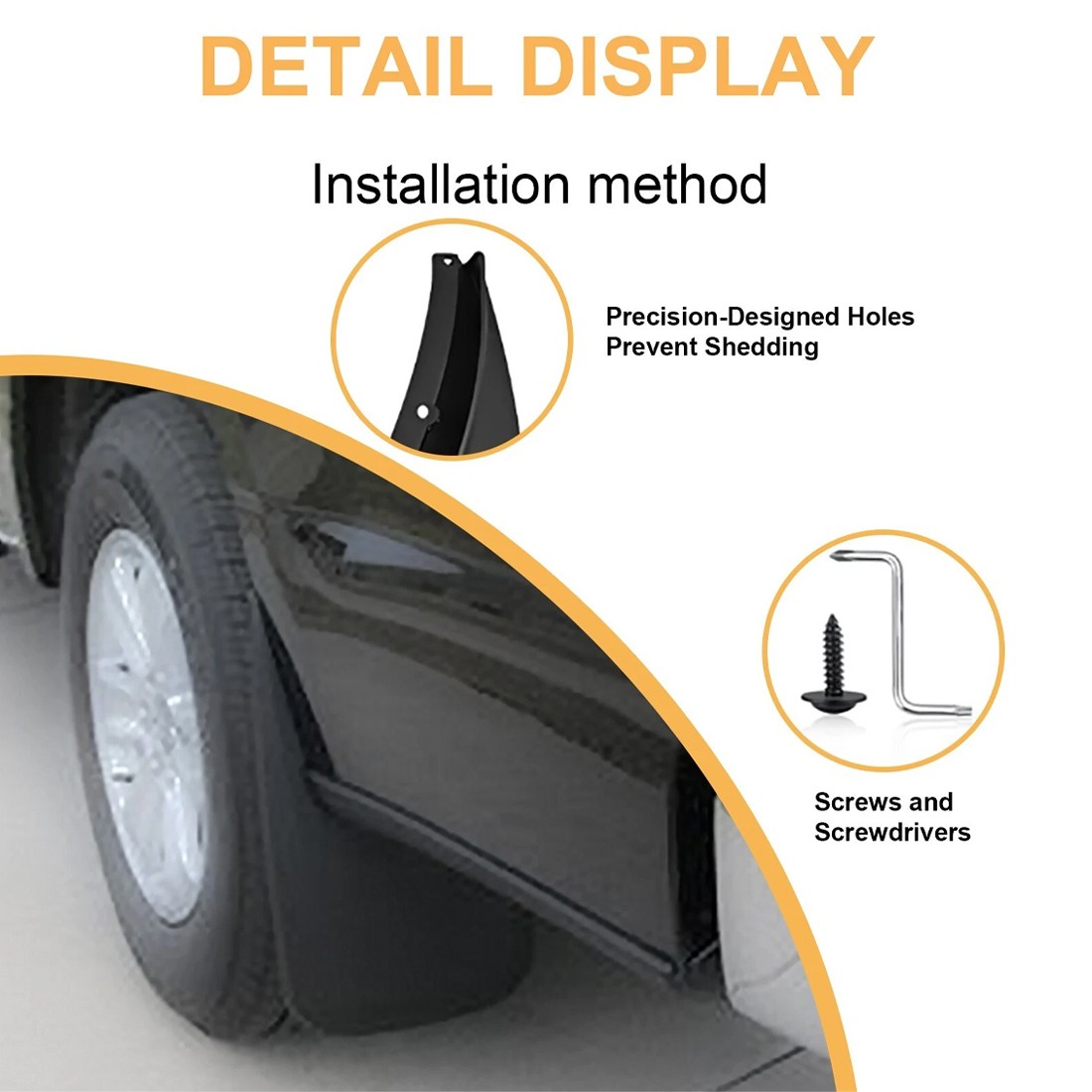 FOR FORD TRANSIT CUSTOM -ON FRONT AND REAR MUDFLAPS MUD FLAP - 4PCS SET — image 8
