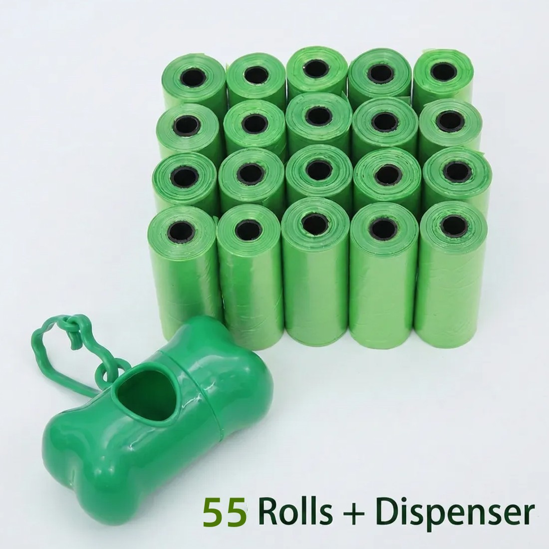 1100x Dog Poo Bags Biodegradable Pet Cat Poop Waste With Dispenser UK — image 7