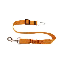 Reflective Cushioning Dog Car Seat Belt - Orange - View 1