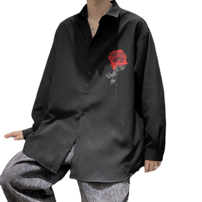Men's Solid Color Thin Plus Size Shirt
