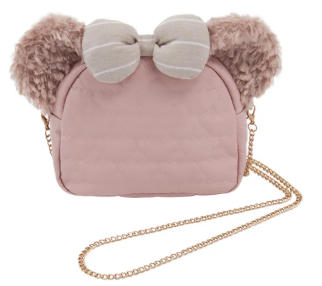 Japanese Girly Heart Cute Sydney Rose Bear PU Messenger Bag Rose - Shop at LoveMi