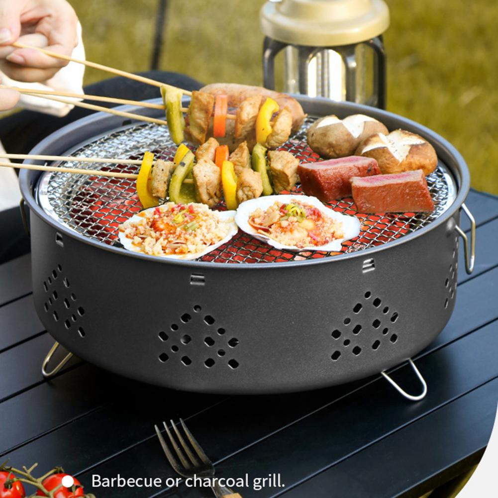 Title 10, Afneembare, deelbare grill voor camping en BBQ....