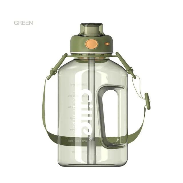 Large Capacity Sports Fitness Water Bottle Green - Shop at LoveMi