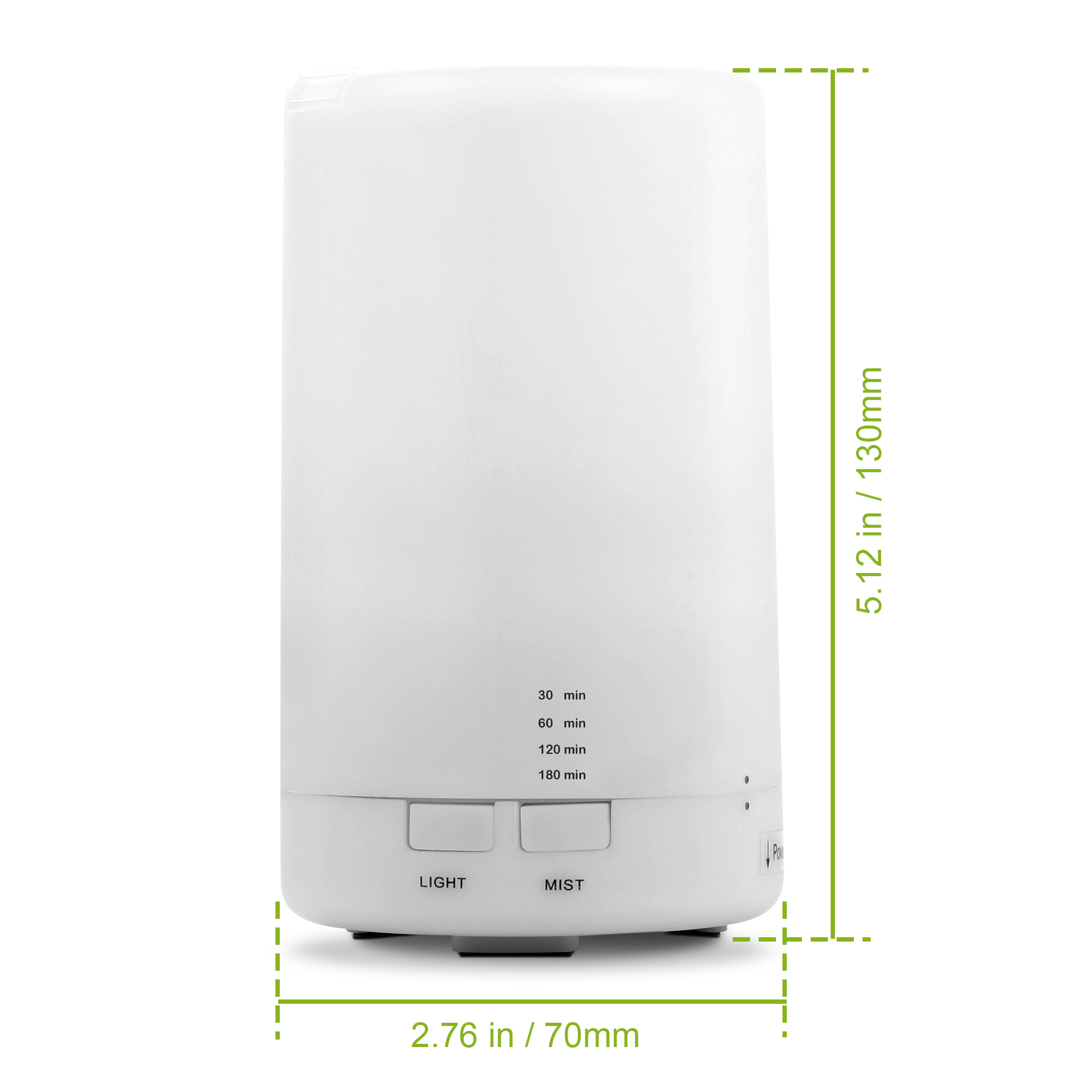 1Pc Mini Cool Mist Humidifier Ultrasonic Aroma Essential Oil Diffuser With 7 Color LED Lights 4 Timer Settings For Office Home Room Vehicle Study Yoga Spa — foto 2
