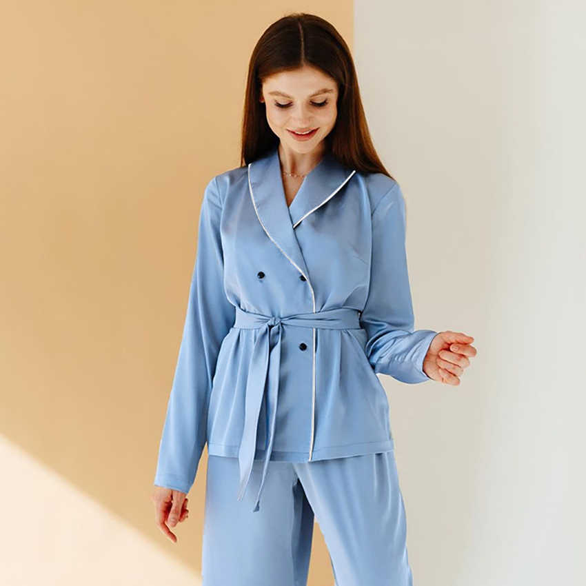 Title 4, Long-sleeved Home Trousers Two-piece Pajamas