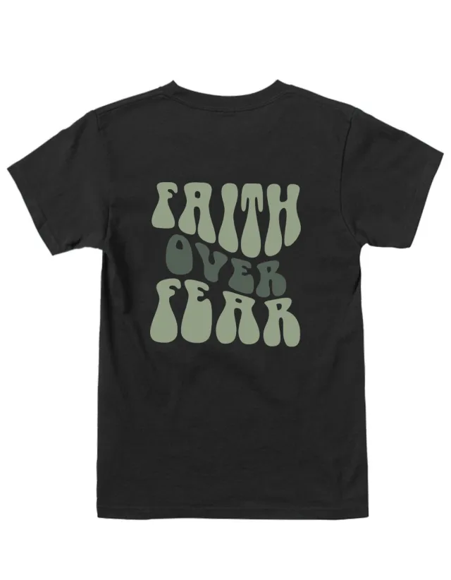 Women's Top Round Neck Slogan Printed Short Sleeves Black - Shop at LoveMi
