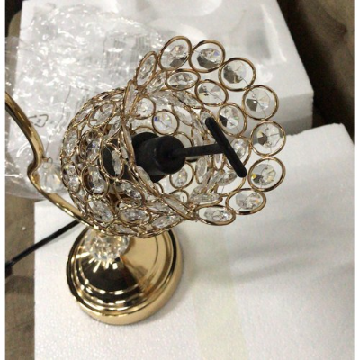 18.75 Rose Gold 2-Floral Trumpet Glam Metal Table Lamp view 4