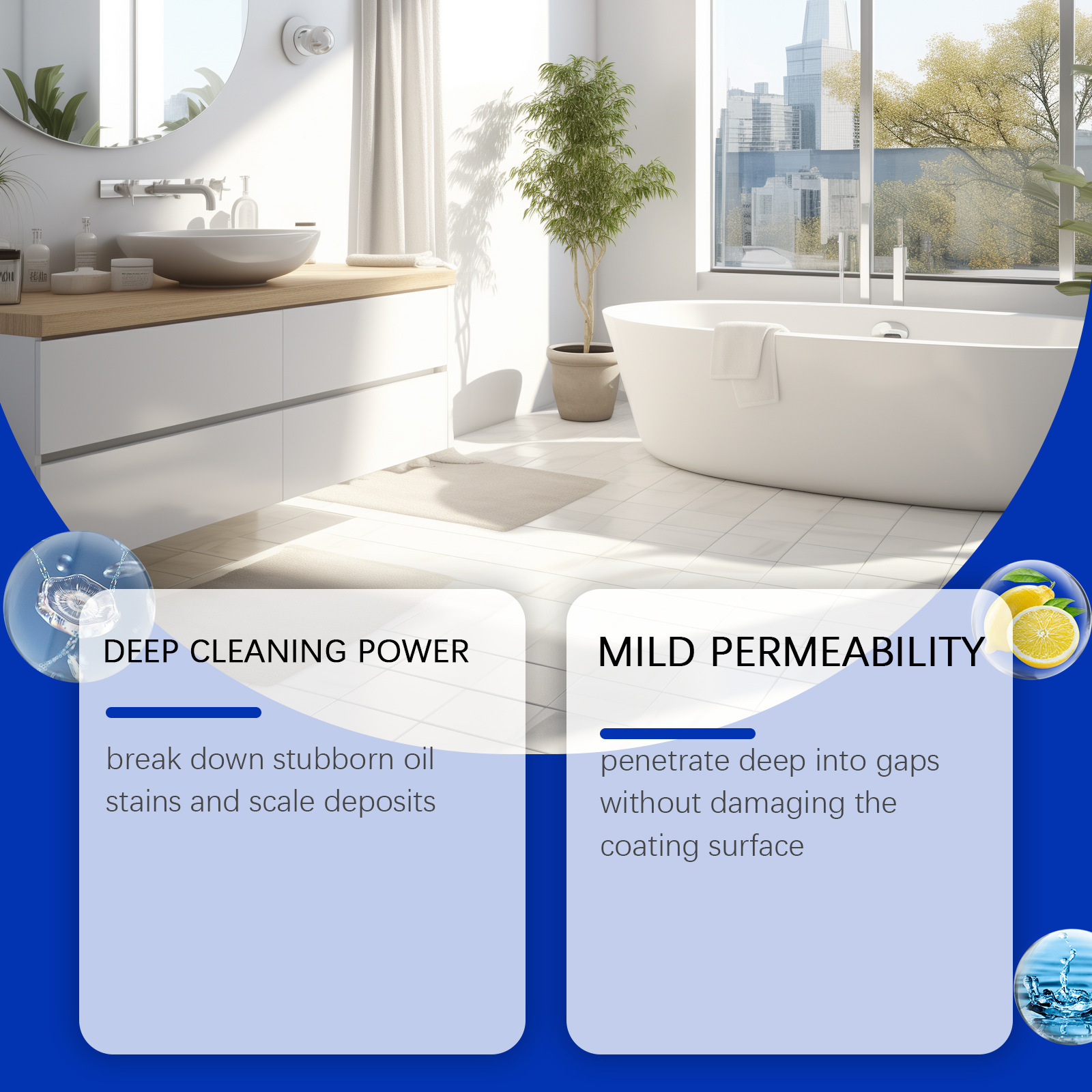 JAYSUING Household Stain Remover And Cleaner For Tiles, Floors, Kitchens - Multi-purpose Household Cleaner For Removing Stains And Limescale — view 5