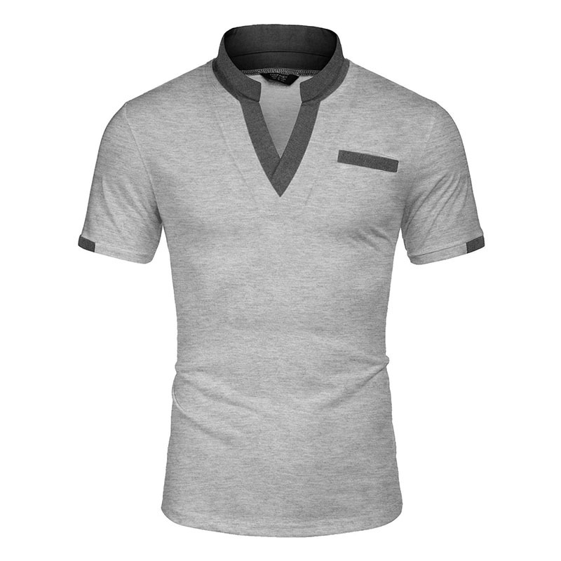 Title 10, Moda Masculina Casual Color Blocking Tops de Ma...