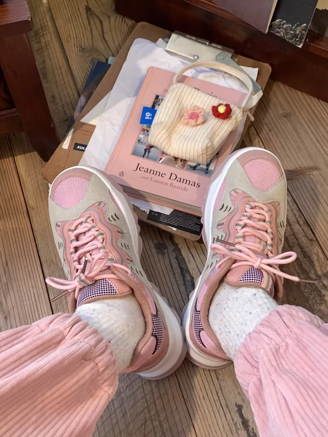 Sneakers With Straps And Platform Pink - Shop at LoveMi