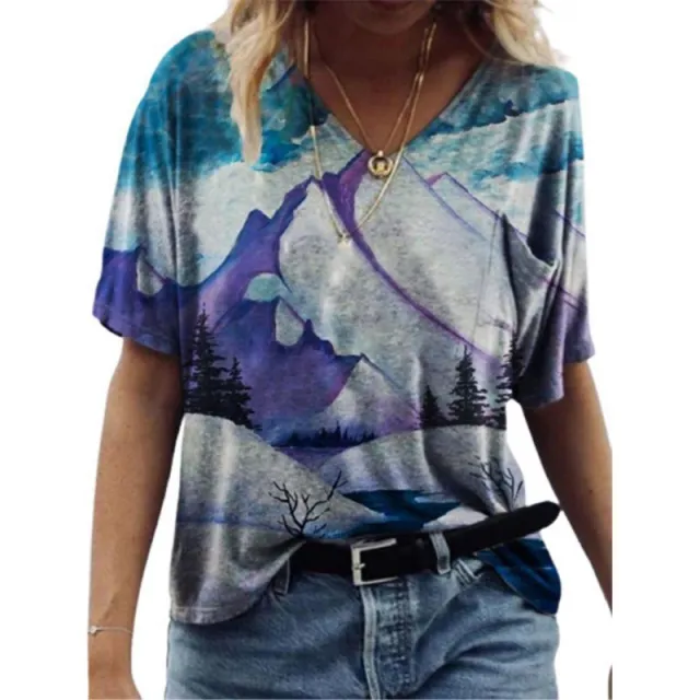Flower Painting Printed T shirt For Women Junyu210031 - Shop at LoveMi