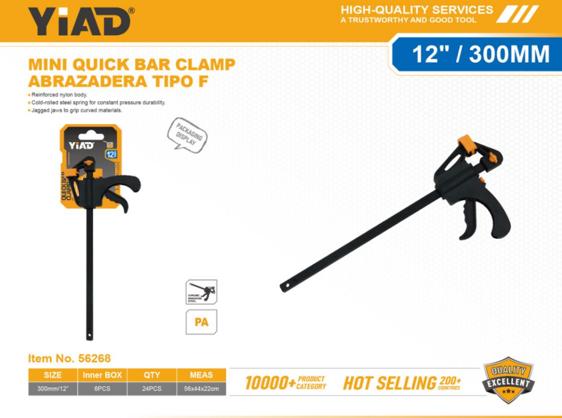 Mini Quick Bar Clamp – Only Support Self-pickup, Free Shipping Price Is Anti-auction Pric