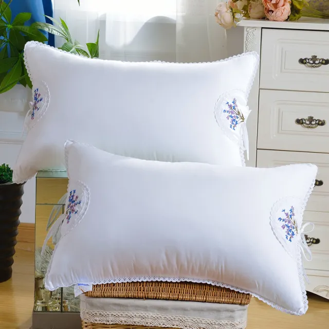 Pure Cotton Feather Velvet Pillow White Pillow White - Shop at LoveMi