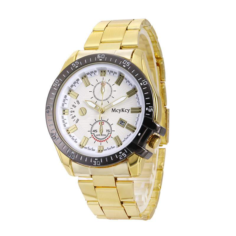 Steel Band Watch Single Calendar Business Watch