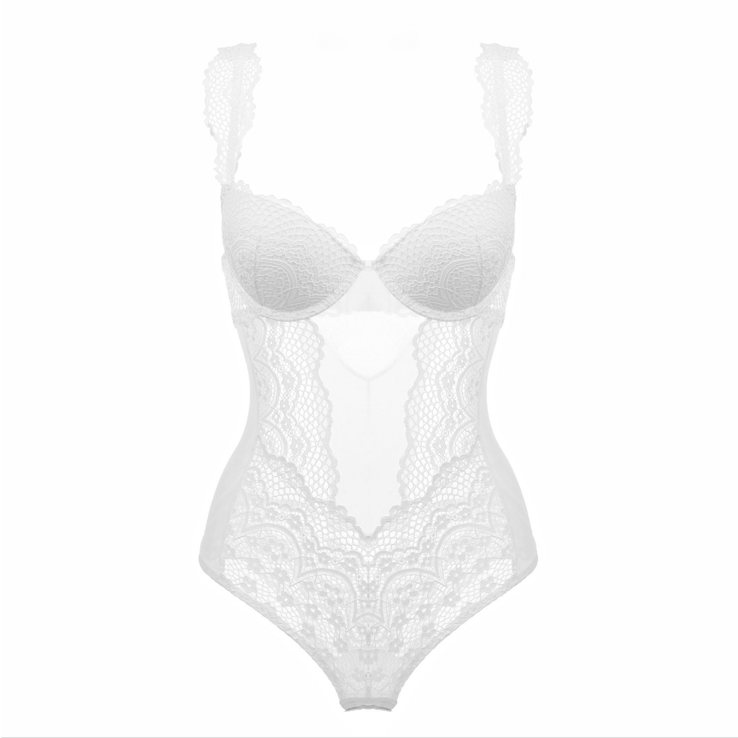 Title 3, New Fashion Glamour Lace Translucent Ladies Bod...