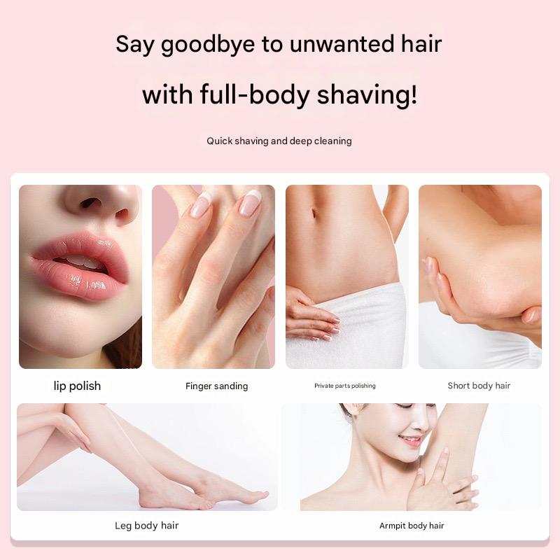 Rechargeable Portable Epilator For Women Men Electric Full-Body Hair Removal Device