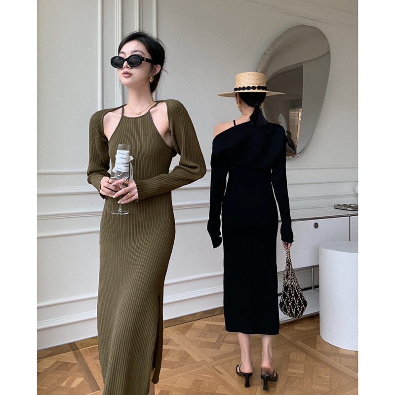 Sling Knit Long Dress