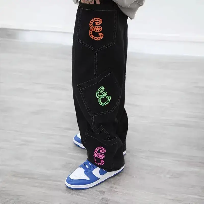 Straight Loose Casual Multi-pocket Daddy Pants