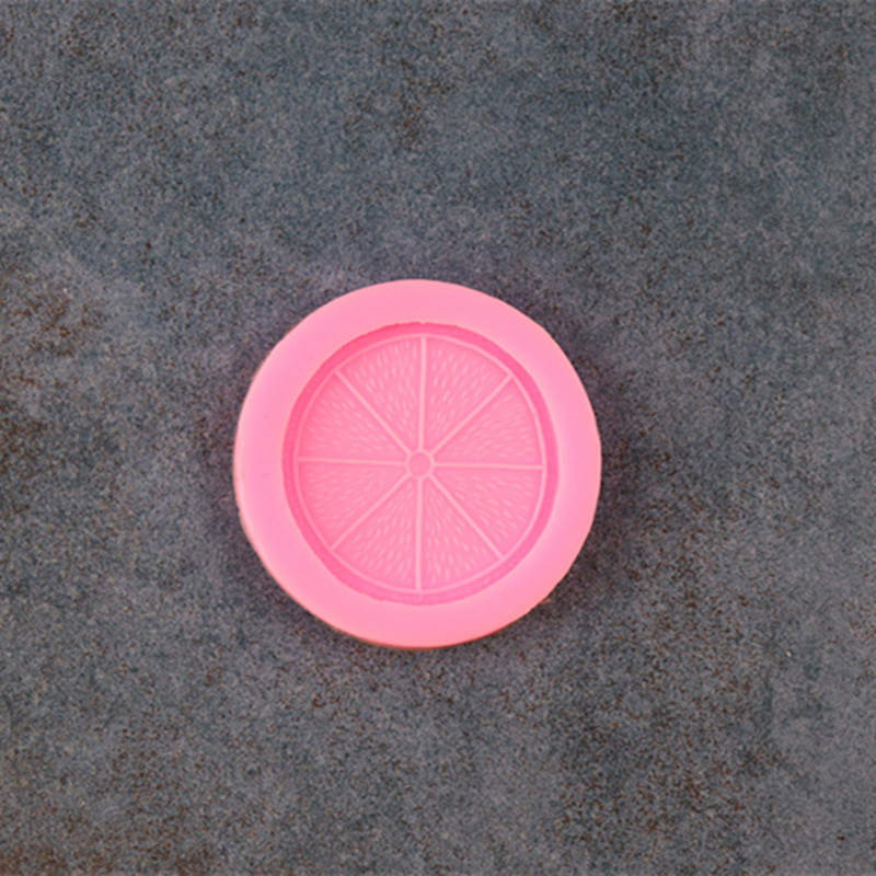 Orange lemon slice fondant cake silicone mold (random)