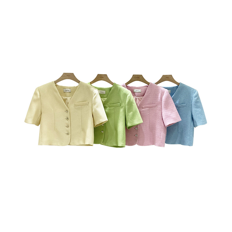 Korean Style Single-breasted Temperament Commuter Retro Print Coat