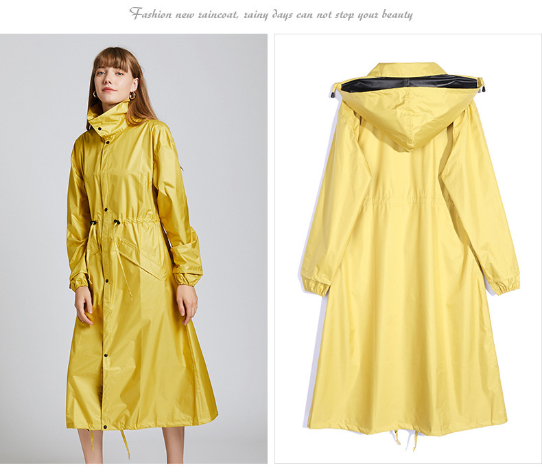 Title 3, Rainproof Long Plus-sized Waterproof Raincoat