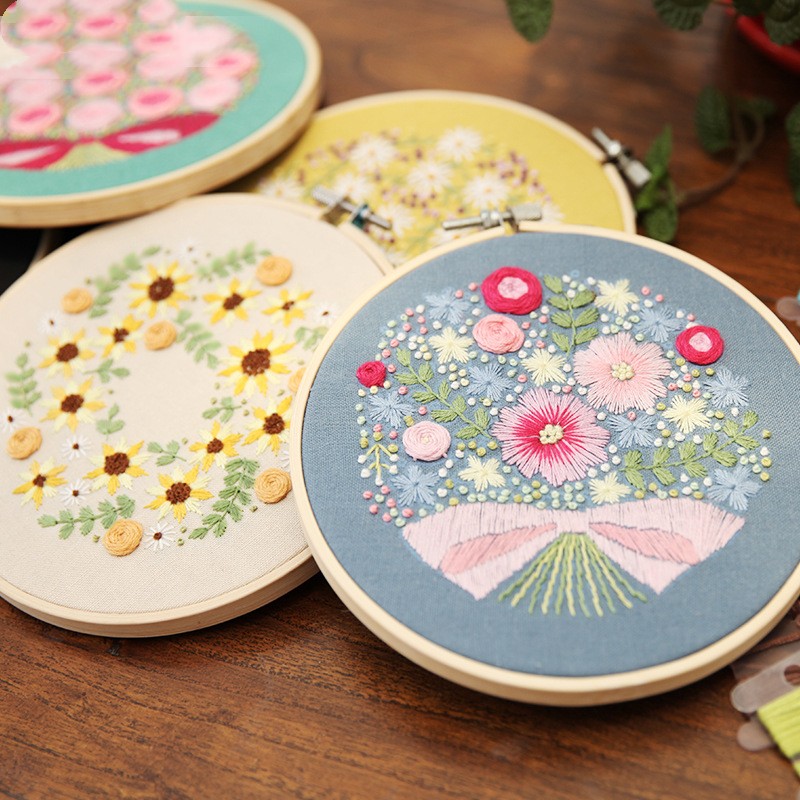 Hand Embroidery Diy Material Package — image 1