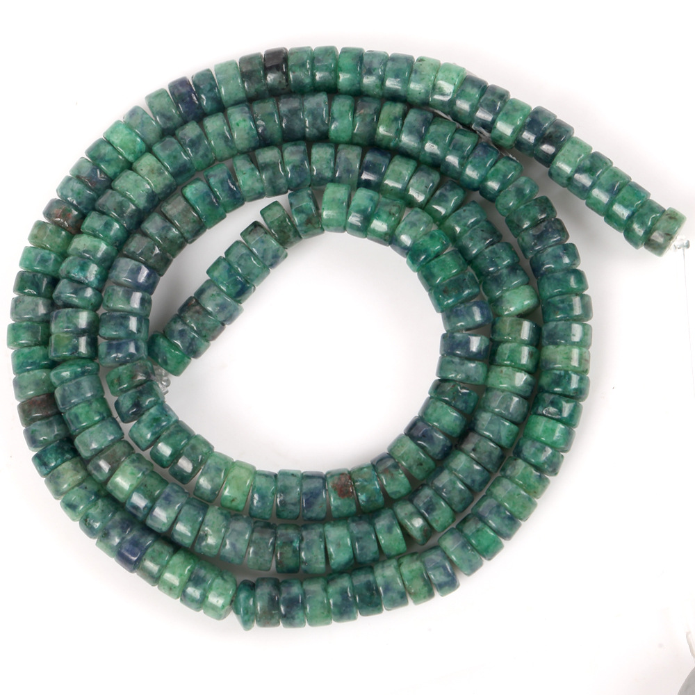Natural Imperial Turquoise Spacer Semi-finished Diy Bracelet Necklace Jewelry