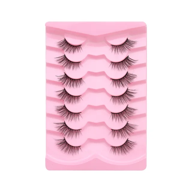 Natural Lashes Wispy Lashes Natural Look False Eyelashes Natural Flared Eyelashes False Eye Lashes Soft Fluffy Lashes 7 Pairs 6mm Gradual 13mm Cat'... - Shop at LoveMi