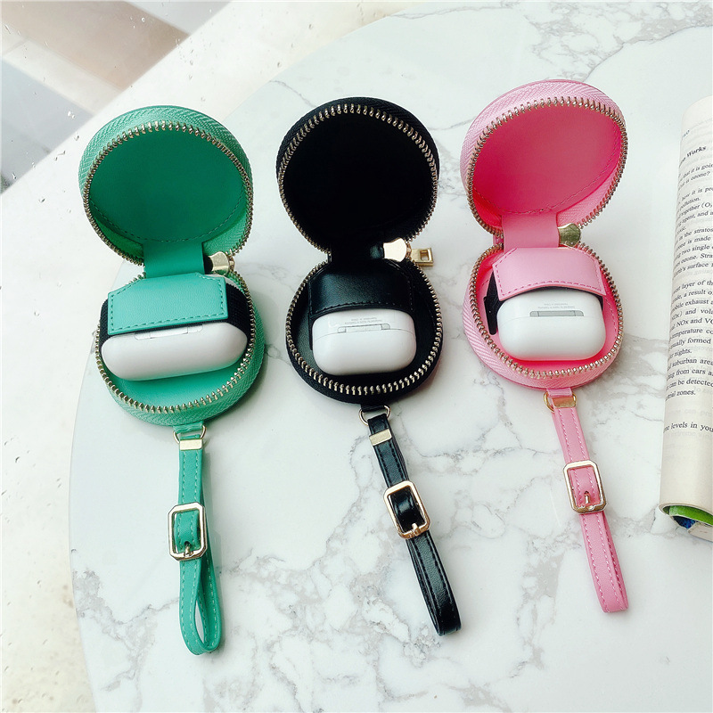 Bluetooth Headset Protective Case Zipper Leather - Image 6