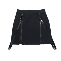 Women's Fashion High Slit A-Line Skirt - Short Skirt - View 1