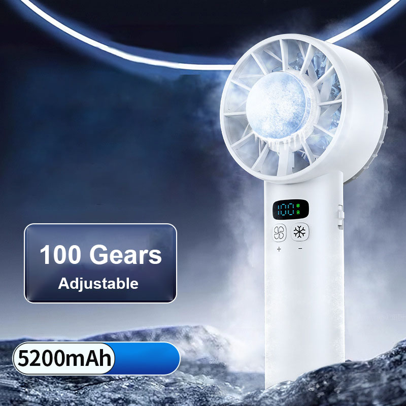 Handheld Portable Fan Adjustable Turbo Mini Fans, 5000mAh Battery — image 2