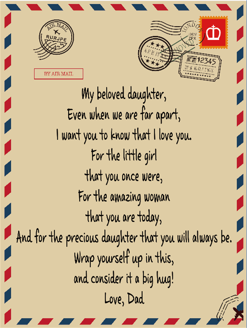 Dad to daughter