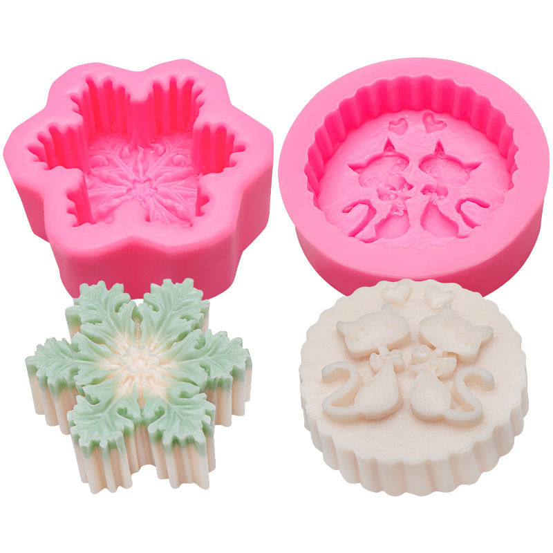 DIY Abstract Style Star And Moon Big Head Cake Mold - 5
