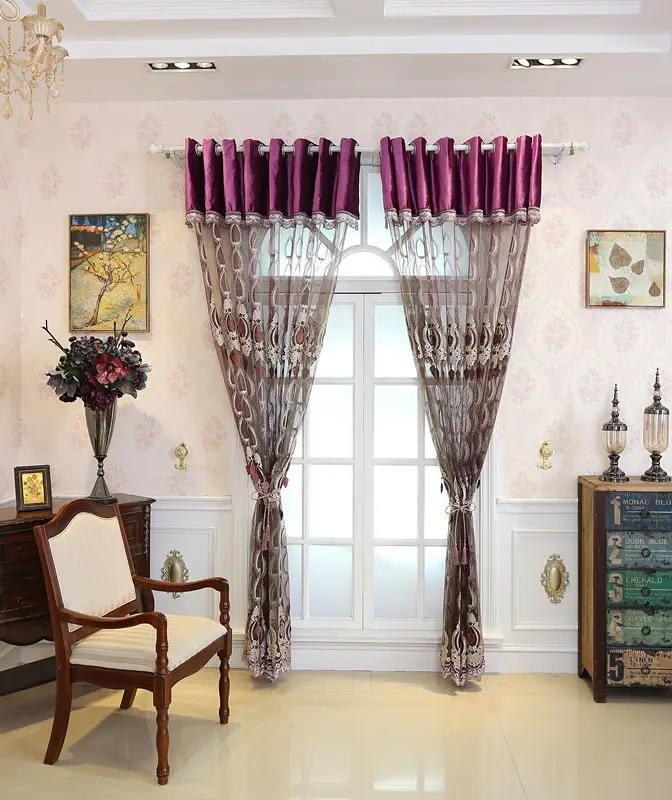 High-end Embossed Embroidered Window Screens