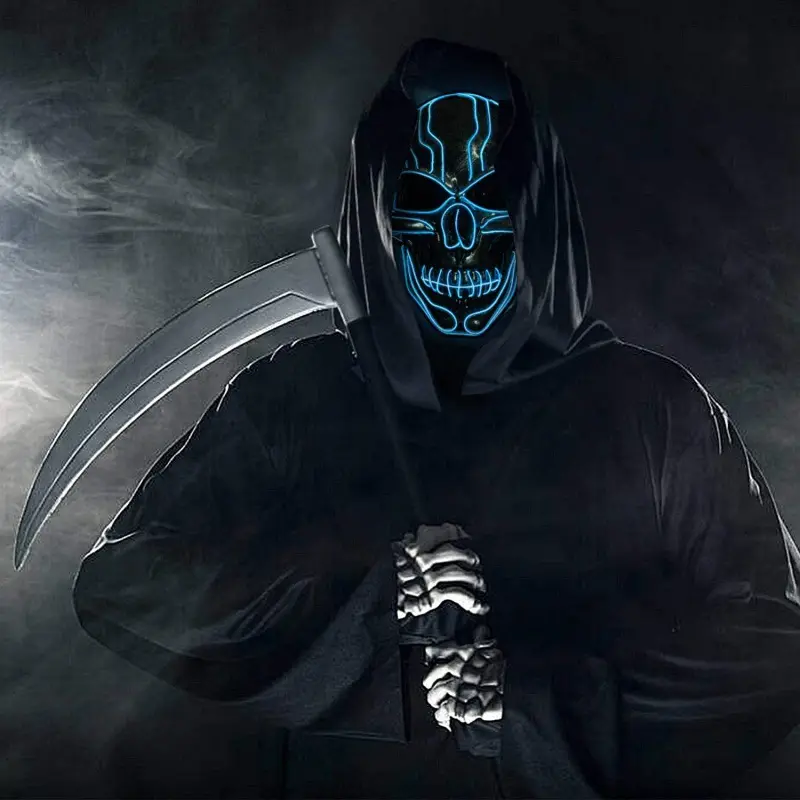 Halloween Luminous Mask With EL Wi 3
