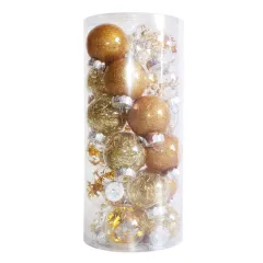 Christmas Day Wedding Party Decorative Pendant Ball - Gold - View 1