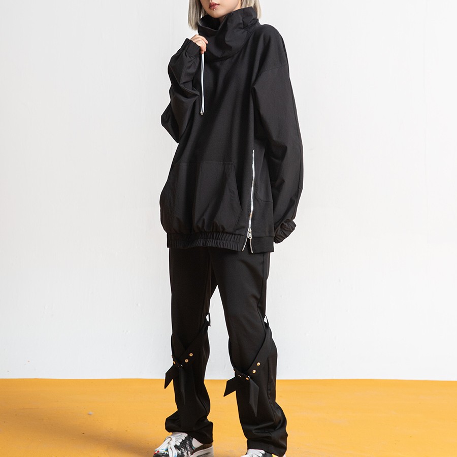 High Neck Half Zip Heavy Duty Functional Sweater