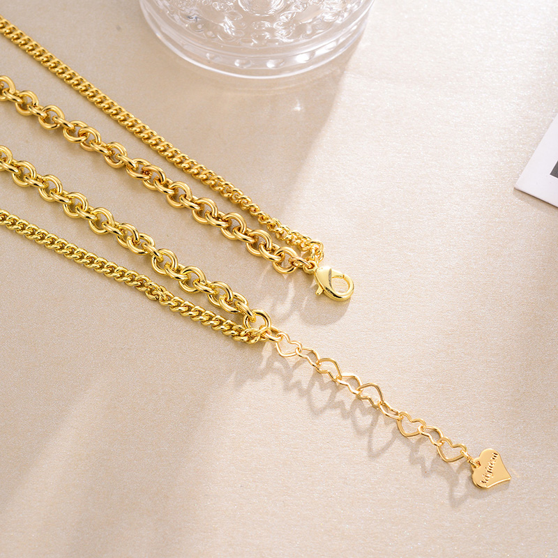 Pendant Necklace Stacking Net Red Stainless Steel Sweater Chain