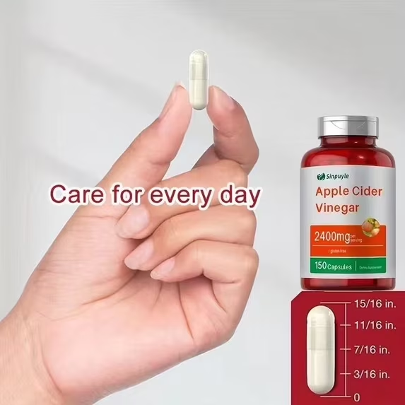 Apple Cider Vinegar Capsules 2400mg - 150 Capsules, Gluten-Free, Digestion & Weight Management Support — view 6