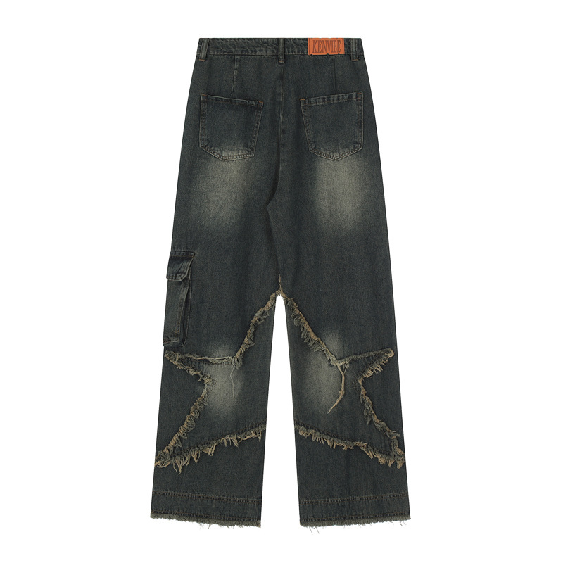 Title 3, Damen Jeans mit geradem Bein, waschbar, lockere...