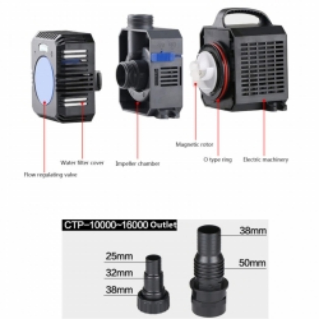 Pompe à eau submersible et système de filtrage 1400-16000l-h pour aquarium, aquarium – Image 8