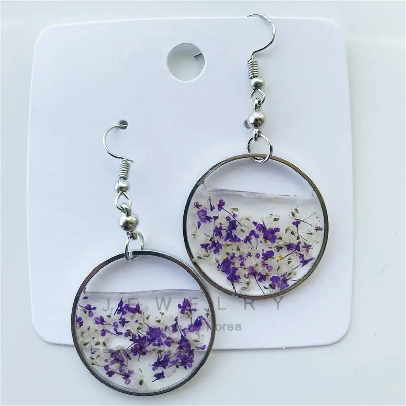 Creative Round Atmospheric Floral Earrings Personality